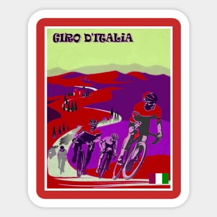 GIRO D ITALIA Bicycle Racing Abstract Advertising Print Sticker